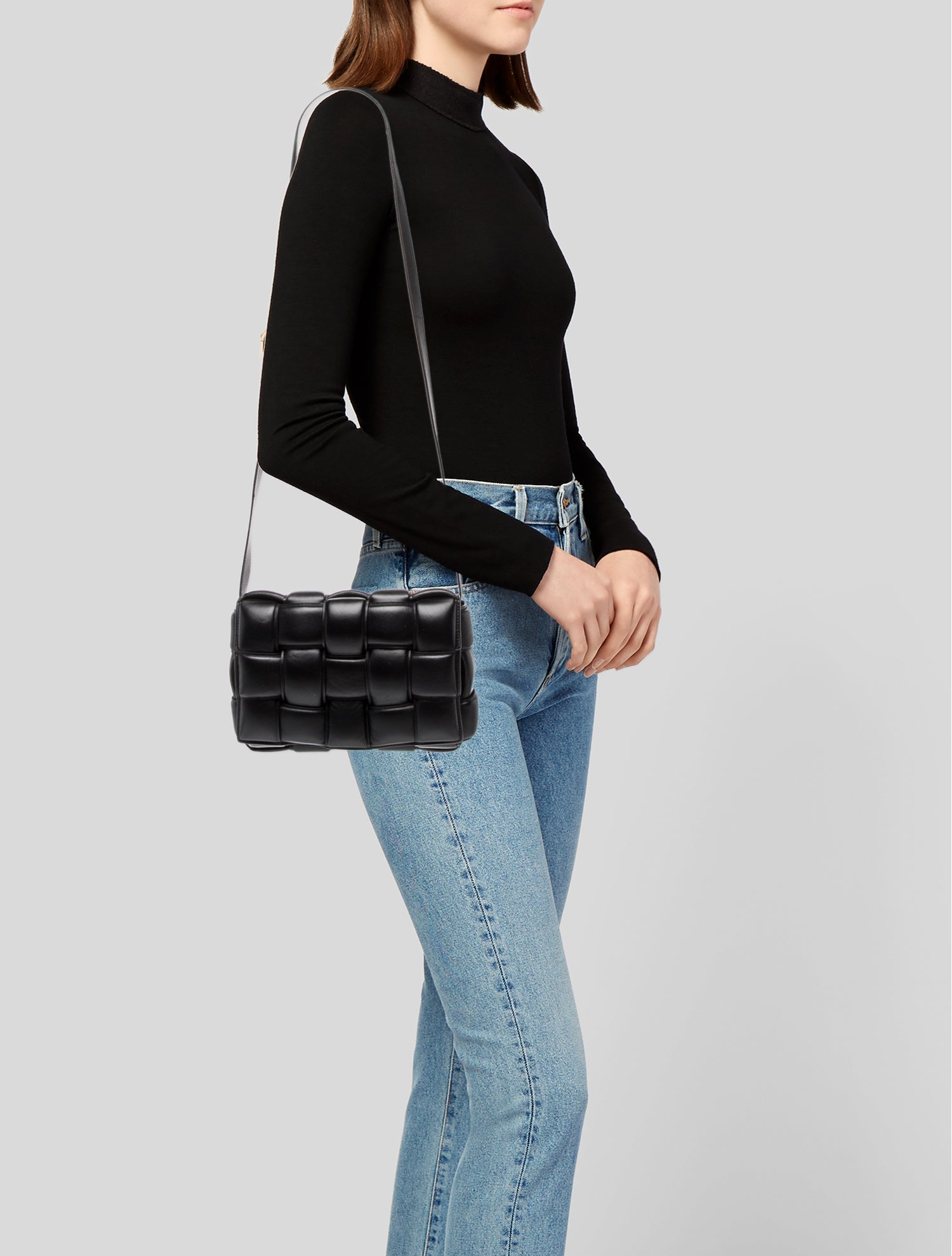 Bottega Veneta Leather Messenger Bag