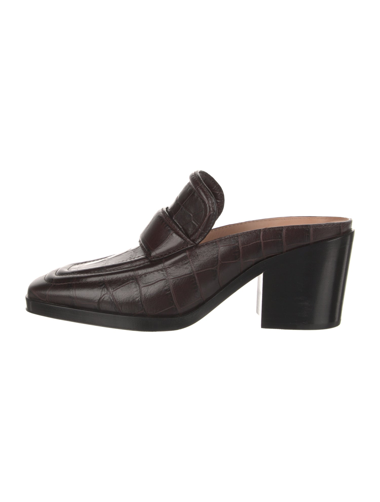 Bottega Veneta Embossed Leather Mules