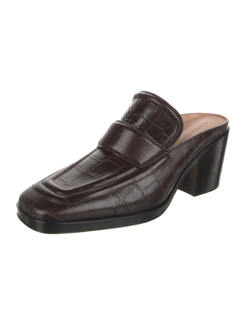 Bottega Veneta Embossed Leather Mules