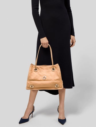 Bottega Veneta Canvas Shoulder Bag