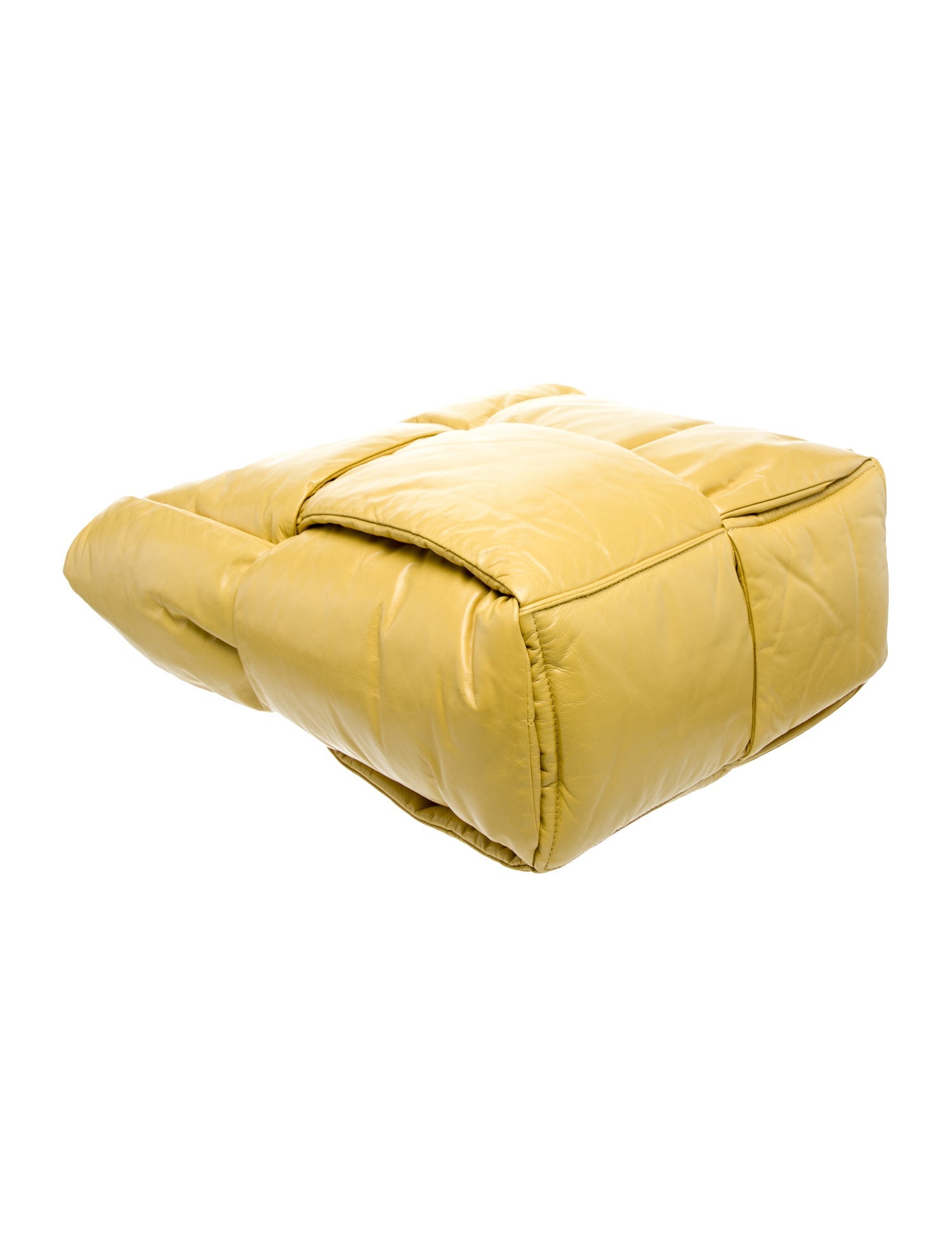 Bottega Veneta Intrecciato Padded Chain Tote Maxi - Yellow Totes