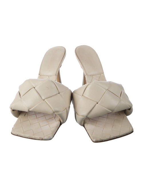 Bottega Veneta Intrecciato Weave Leather Slides