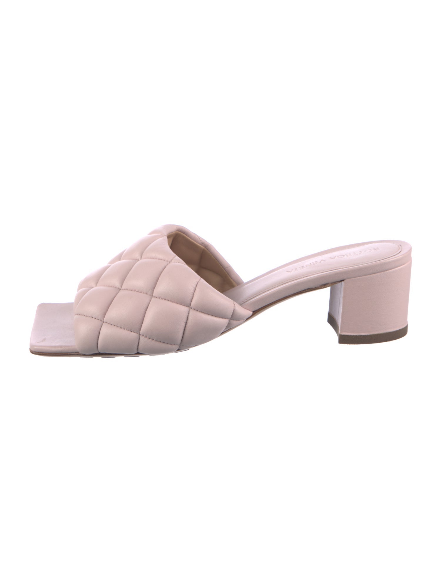 Bottega Veneta Quilted Pattern Leather Slides