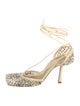 Bottega Veneta Leather Crystal Embellishments D'Orsay Pumps