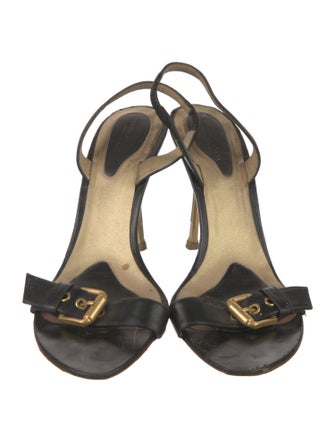 Bottega Veneta Leather Slingback Sandals