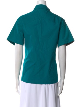 Bottega Veneta Short Sleeve Button-Up Top