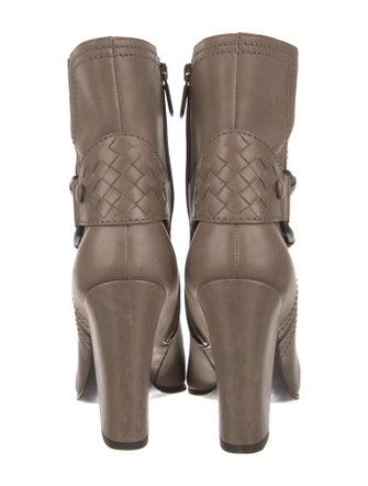 Bottega Veneta Intrecciato Weave Leather Boots