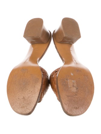 Bottega Veneta Intrecciato Weave Leather Slides
