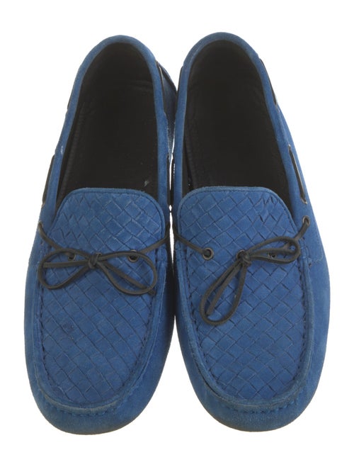 Bazilika Intrecciato Weave Suede Moccasins
