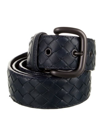 Bottega Veneta Intrecciato Weave Leather Belt