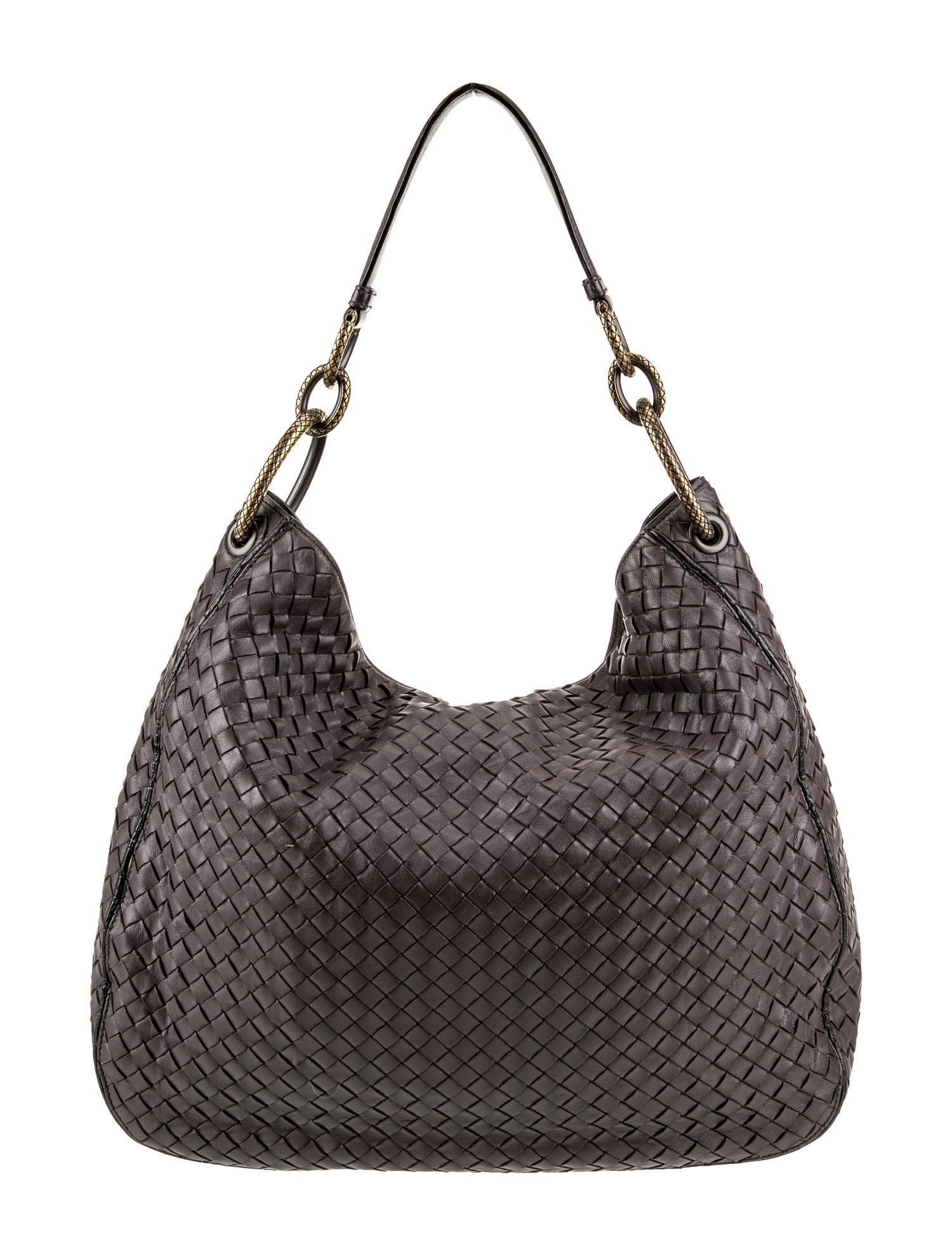 Bottega Veneta Intrecciato Shoulder Bag Large