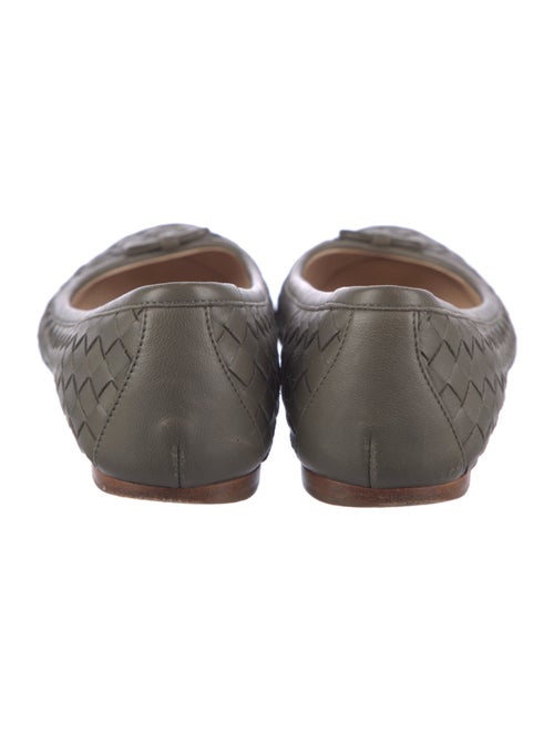 Bottega Veneta Intrecciato Weave Leather Ballet Flats