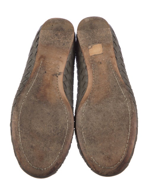 Bottega Veneta Intrecciato Weave Leather Ballet Flats