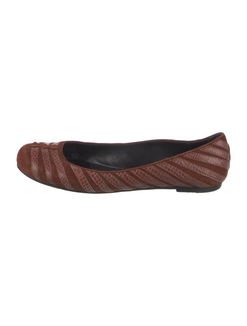 Bottega Veneta Suede Striped Ballet Flats