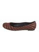 Bottega Veneta Suede Striped Ballet Flats
