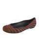 Bottega Veneta Suede Striped Ballet Flats