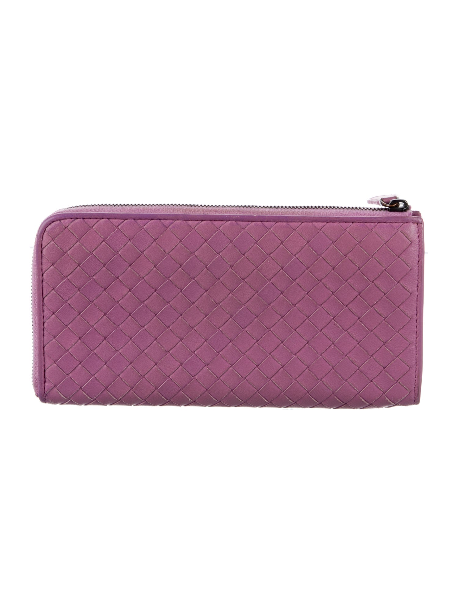 Bottega Veneta Intrecciato Weave Leather Continental Wallet