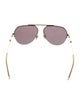 Bottega Veneta Aviator Tinted Sunglasses