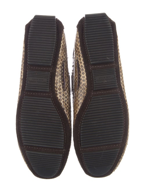 Bottega Veneta Leather Animal Print Moccasins