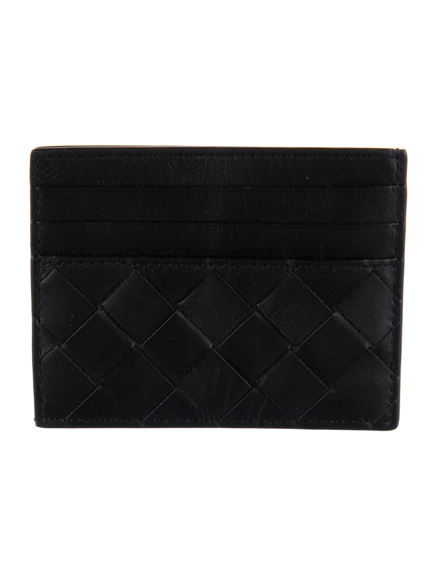 Bottega Veneta Intrecciato Weave Leather Card Holder