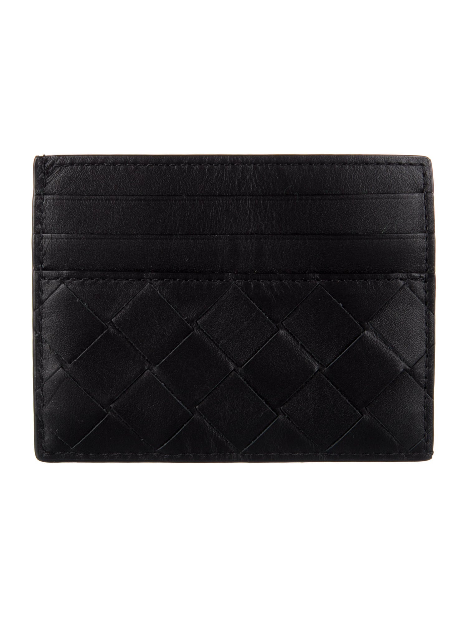 Bottega Veneta Intrecciato Weave Leather Card Holder