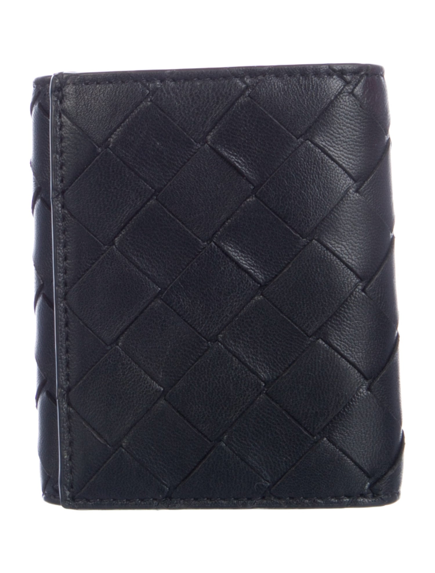 Bottega Veneta Intrecciato Weave Leather Compact Wallet