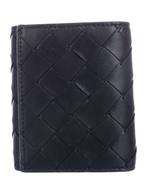 Bottega Veneta Intrecciato Weave Leather Compact Wallet
