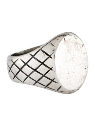 Bottega Veneta Engraved Signet Ring