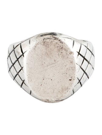 Bottega Veneta Engraved Signet Ring