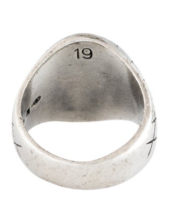 Bottega Veneta Engraved Signet Ring