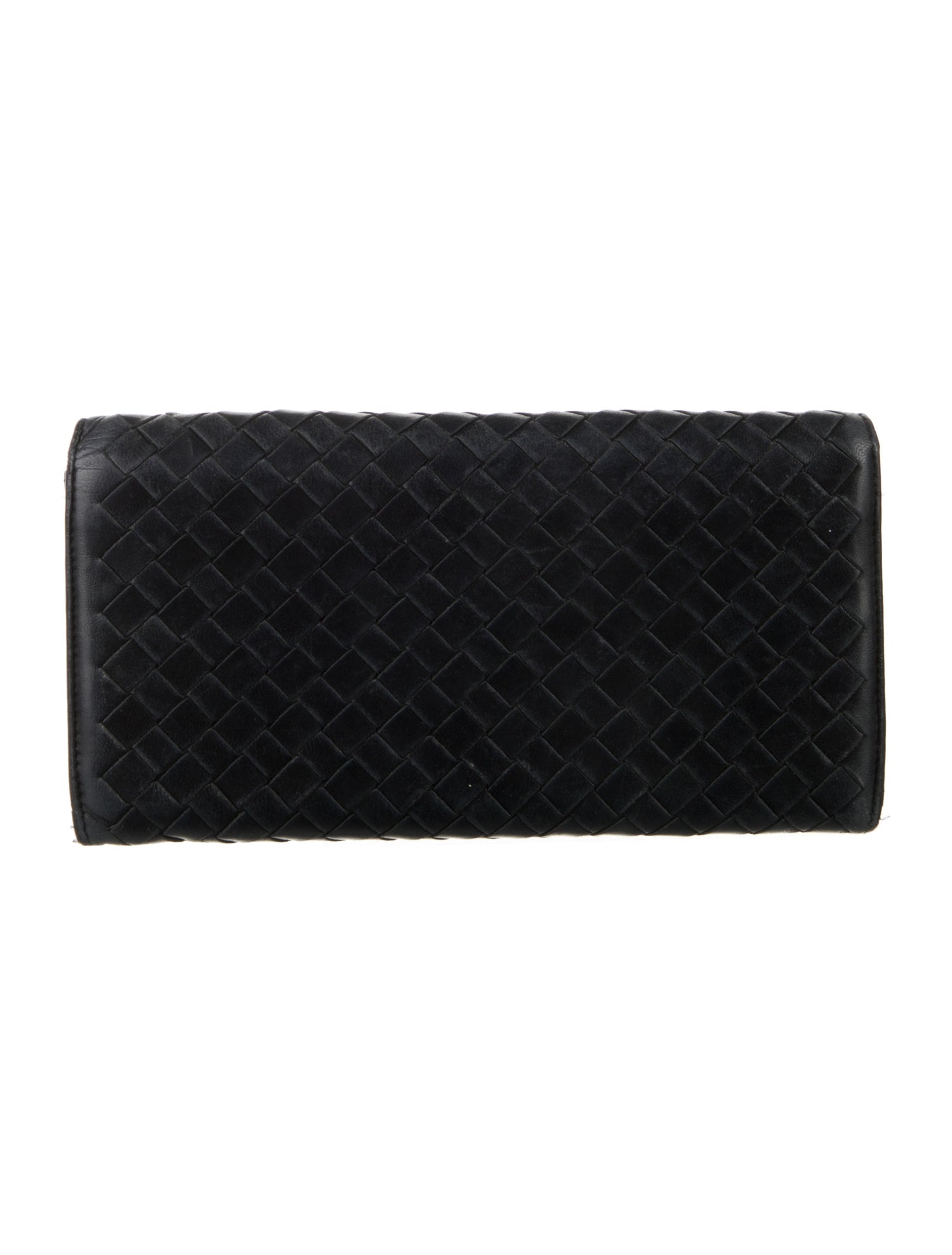 Bottega Veneta Vintage Intrecciato Weave Continental Wallet