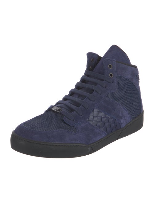 Bottega Veneta Intrecciato Weave Suede Sneakers