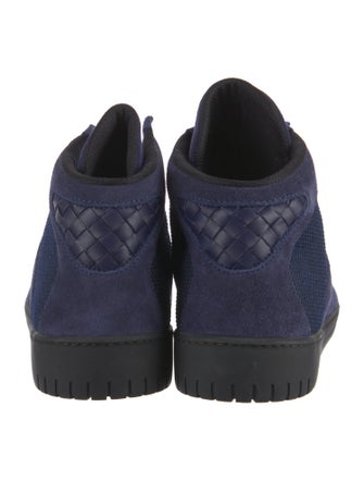 Bottega Veneta Intrecciato Weave Suede Sneakers