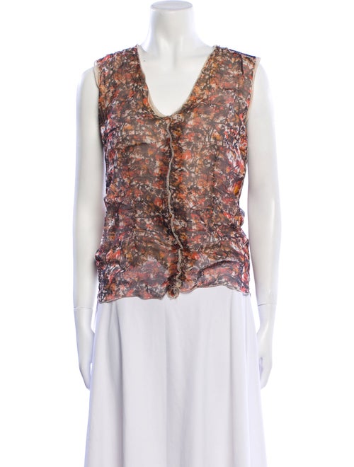 Bottega Veneta Silk Printed Blouse
