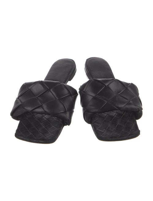 Bottega Veneta Intrecciato Weave Leather Slides