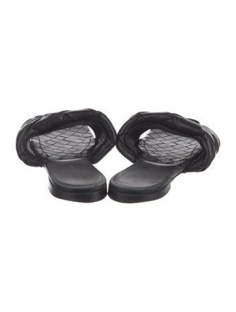 Bottega Veneta Intrecciato Weave Leather Slides