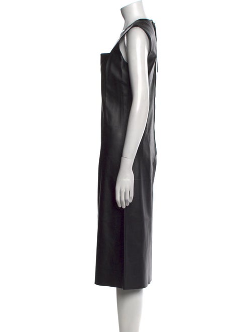 Bottega Veneta Leather Midi Length Dress