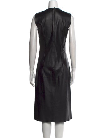 Bottega Veneta Leather Midi Length Dress