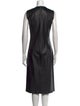 Bottega Veneta Leather Midi Length Dress
