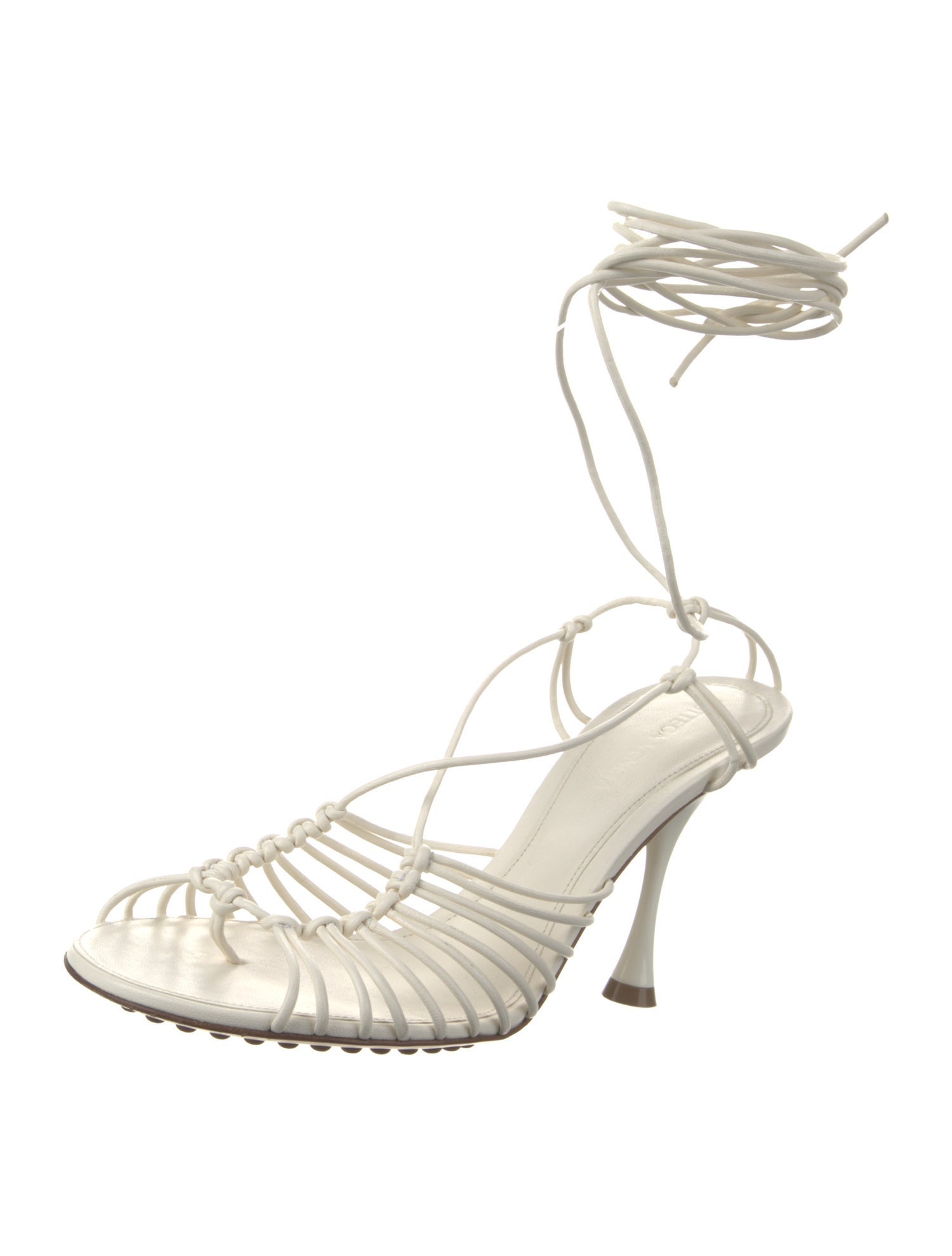 Bottega Veneta Leather Gladiator Sandals