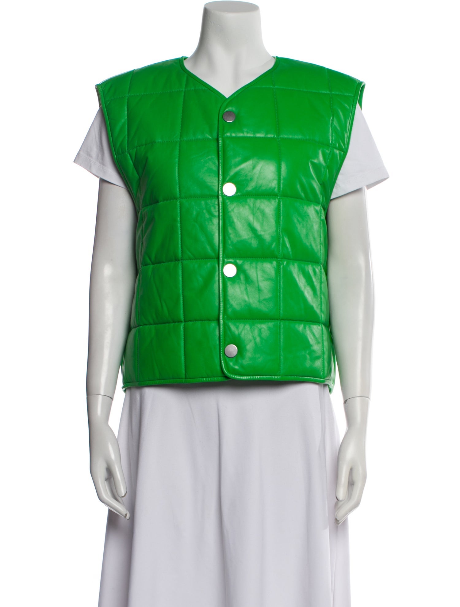 Bottega Veneta Leather Printed Vest