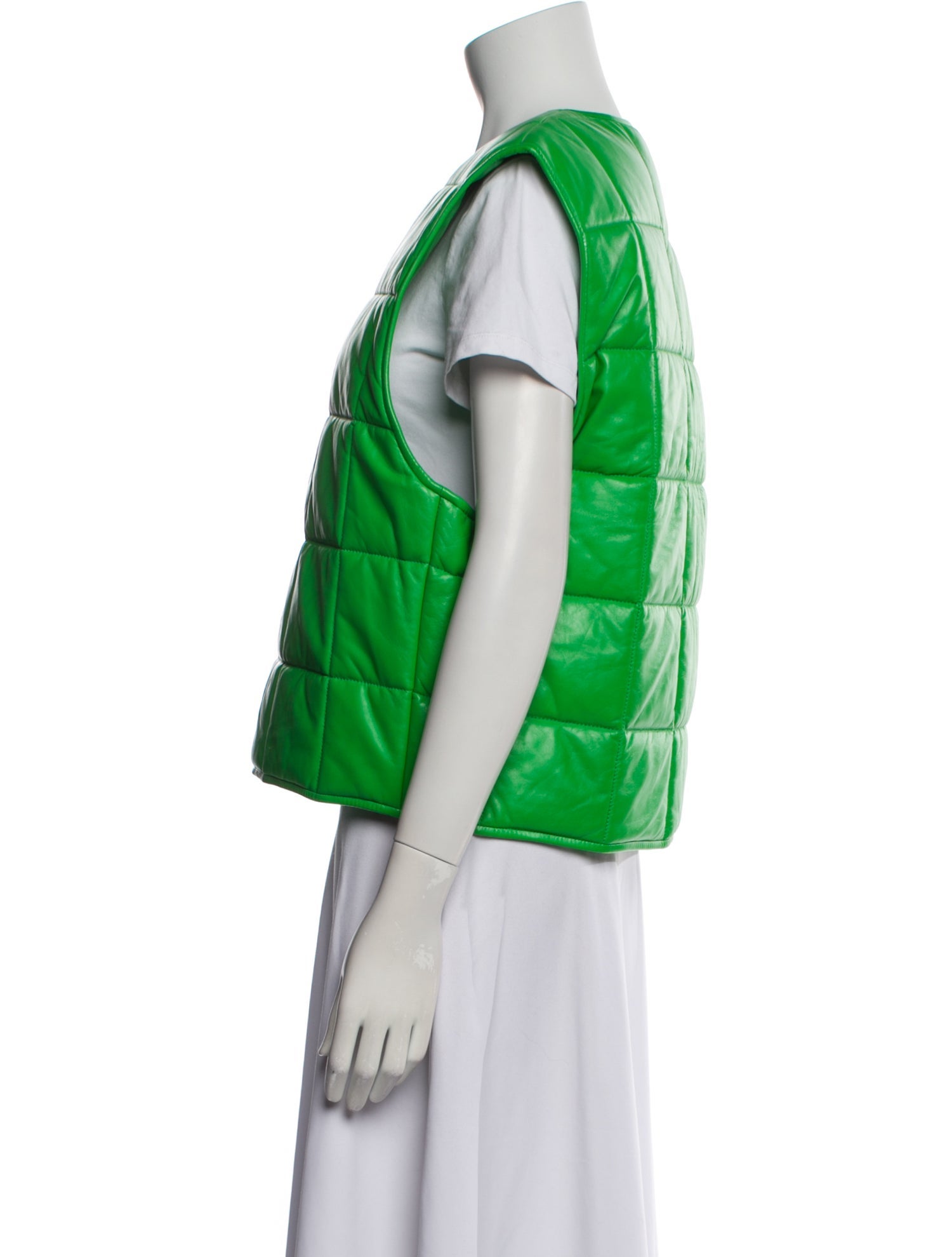 Bottega Veneta Leather Printed Vest