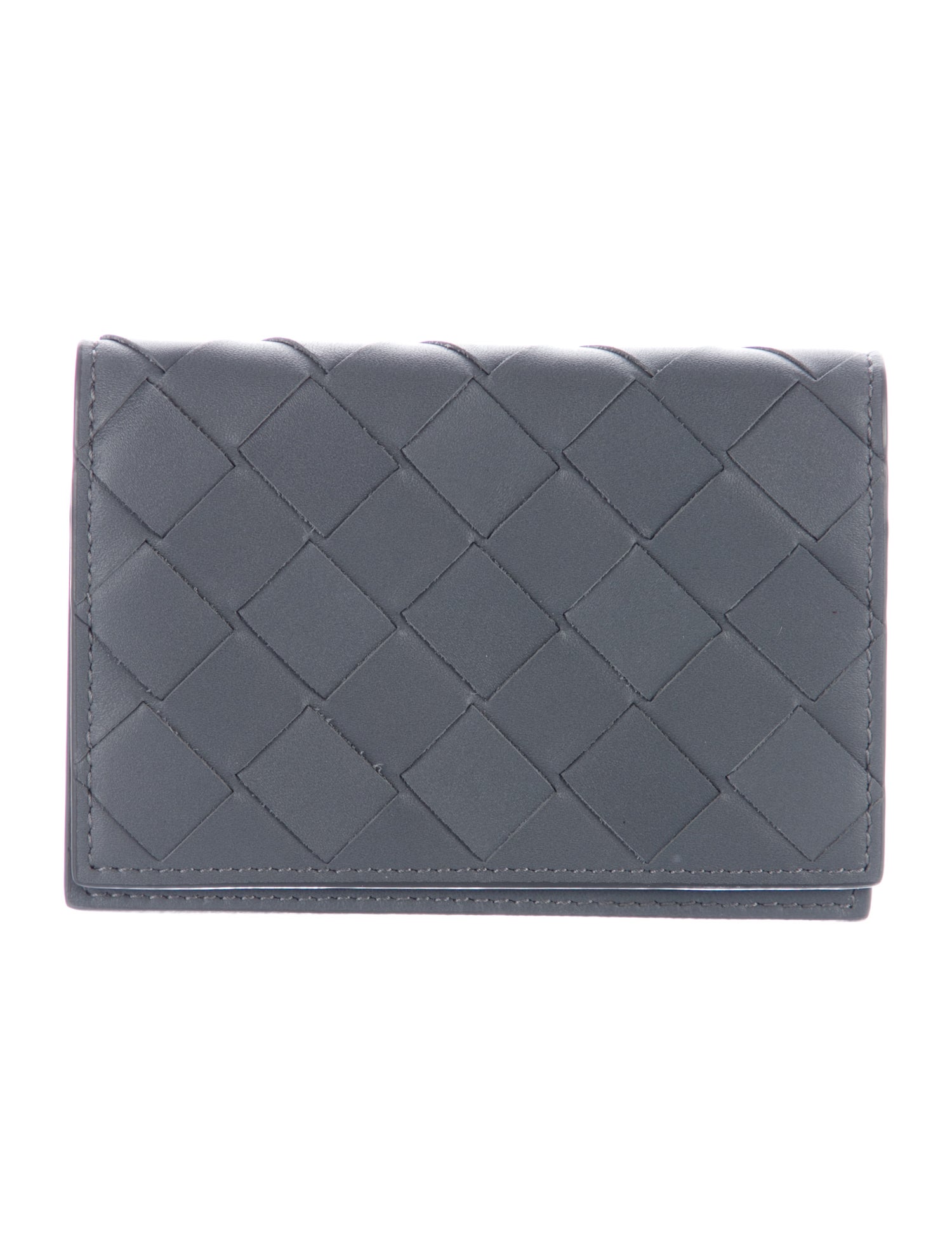 Bottega Veneta Intrecciato Weave Leather Card Holder
