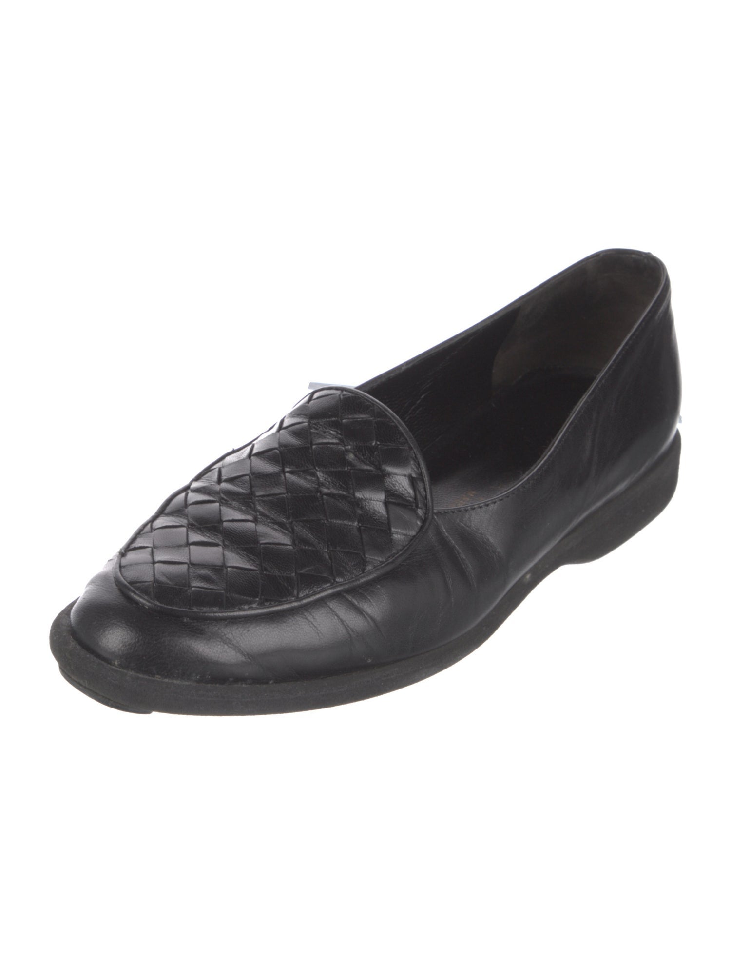 Bottega Veneta Vintage Intrecciato Weave Loafers