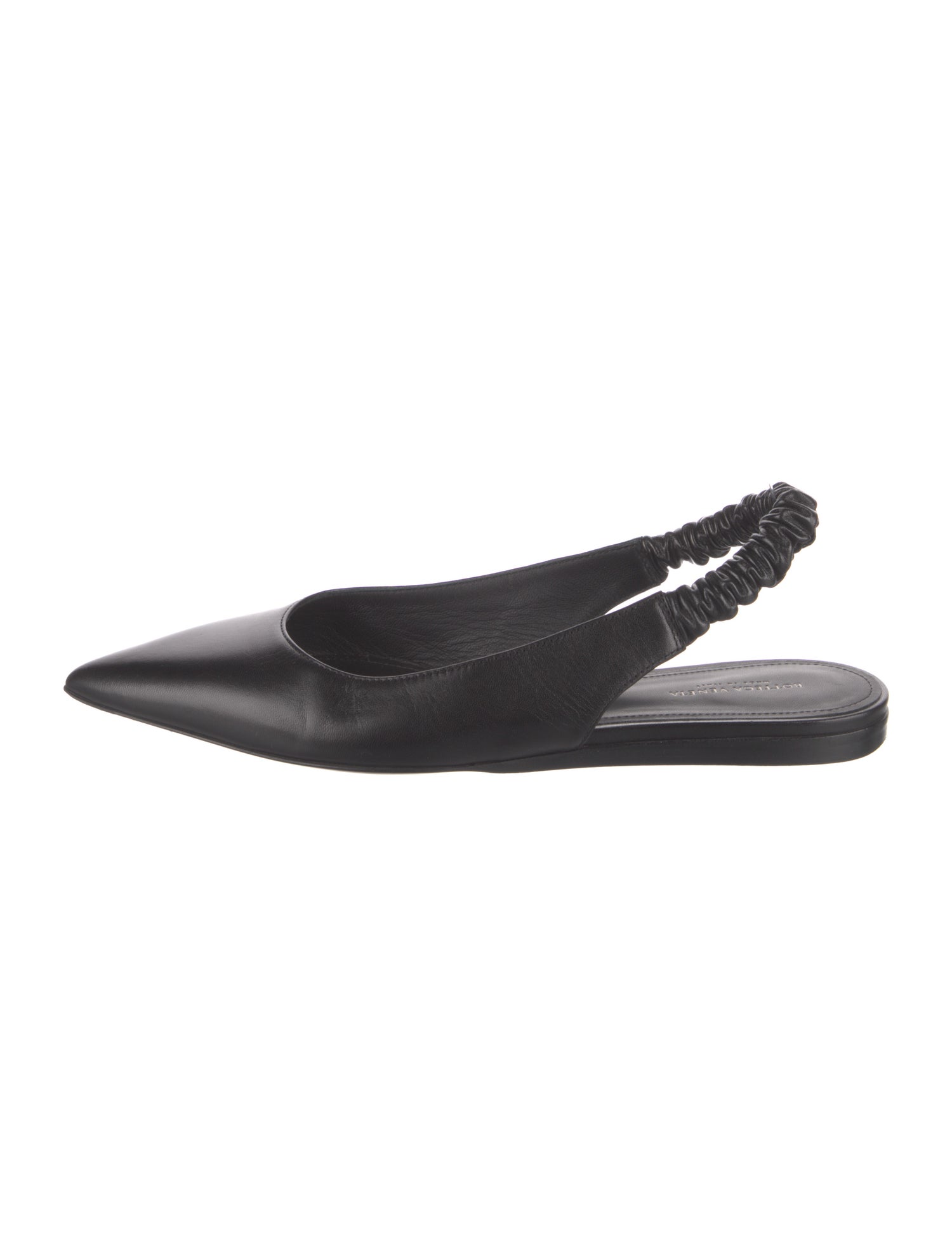 Bottega Veneta Leather Slingback Flats