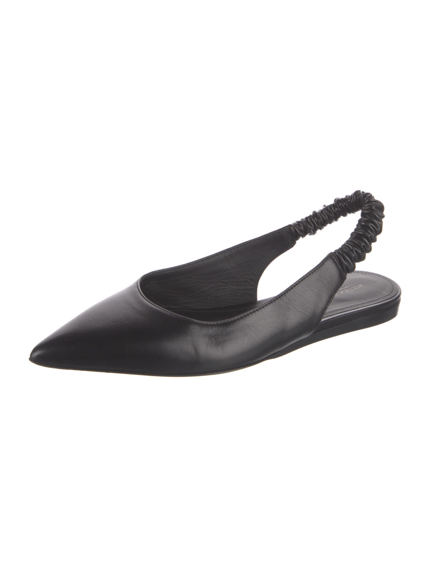 Bottega Veneta Leather Slingback Flats