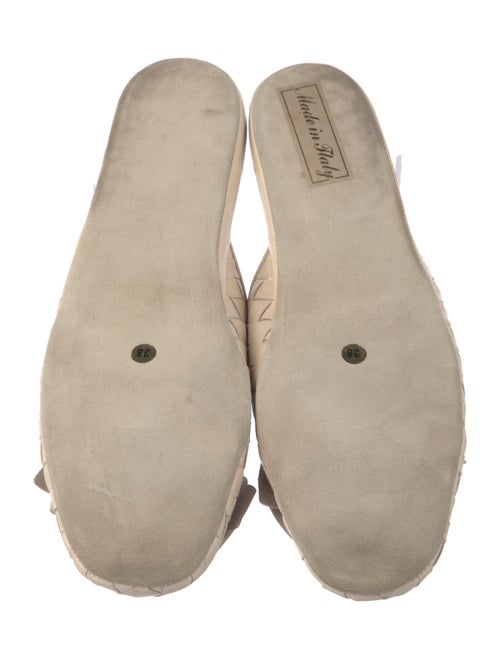Bottega Veneta Leather Bow Accents Flats
