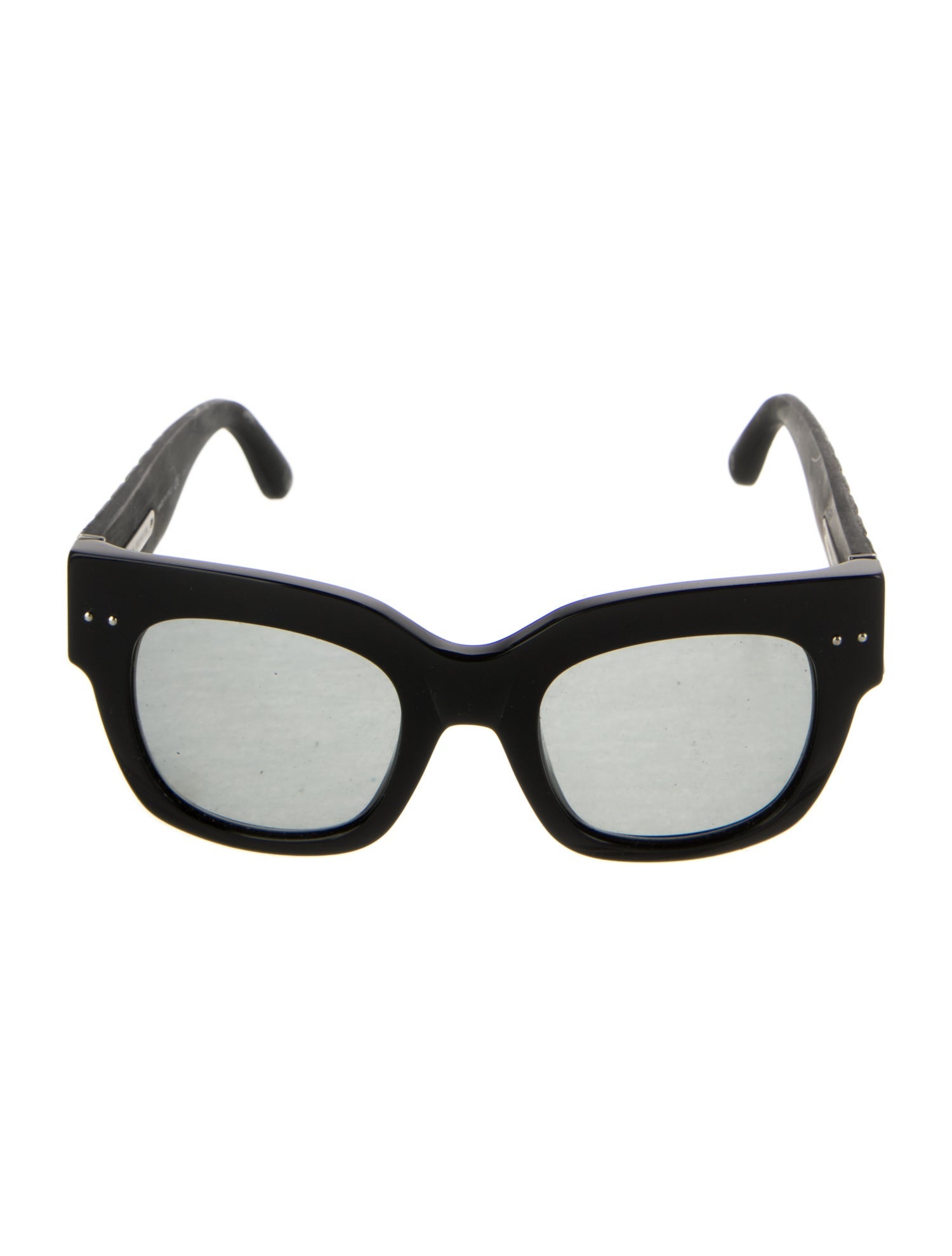 Bottega Veneta Intrecciato Weave Wayfarer Sunglasses