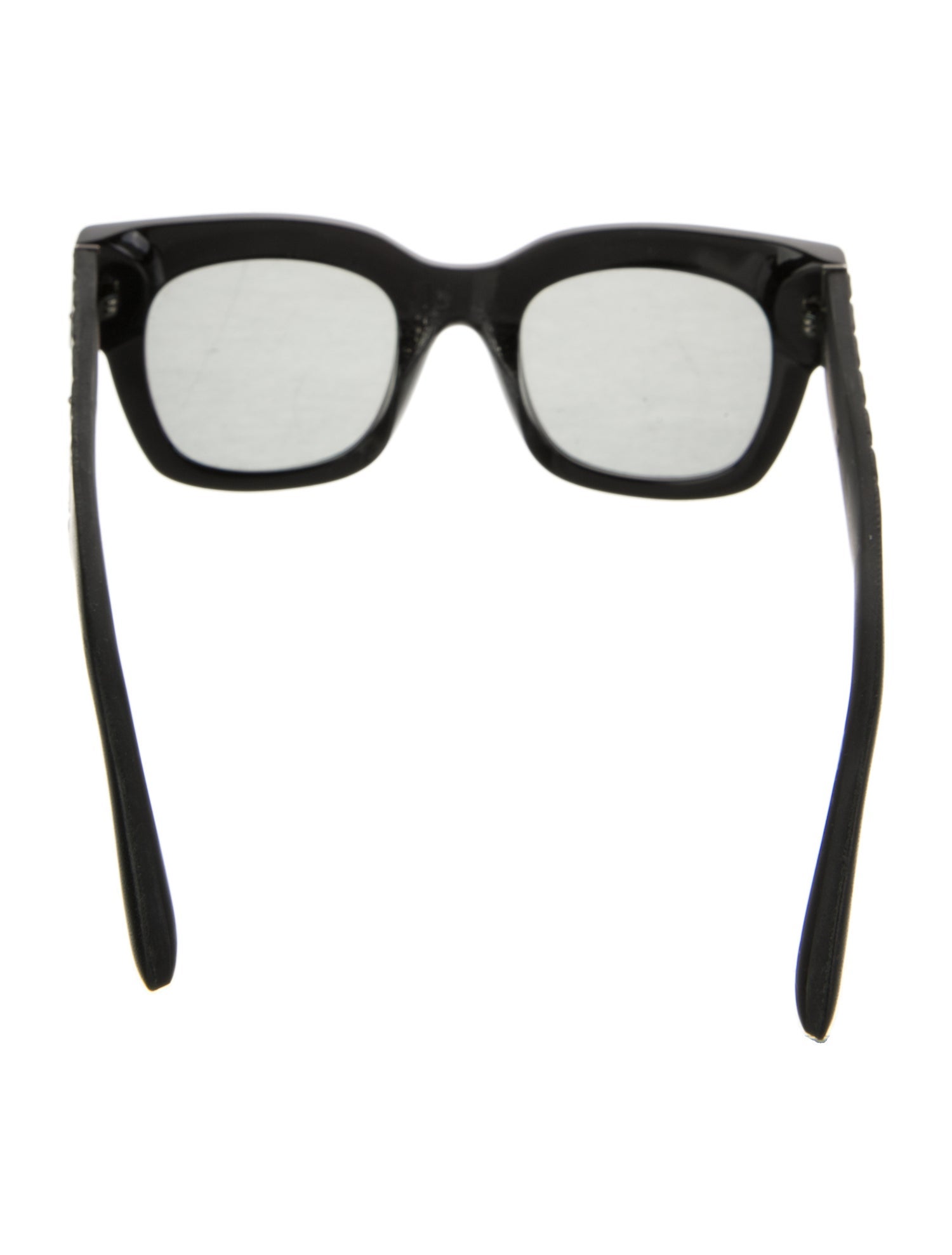 Bottega Veneta Intrecciato Weave Wayfarer Sunglasses