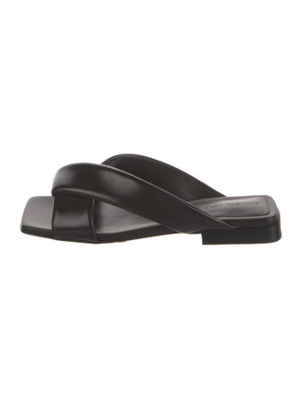 Bottega Veneta Leather Slides